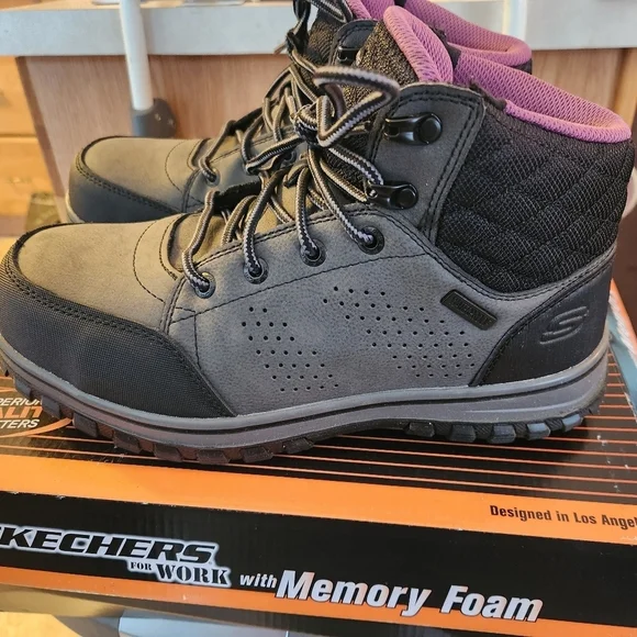 SKECHERS Mc Coll Steel Toe Boot - Picture 2 of 7